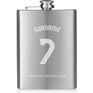 Personalised Liverpool FC Shirt Hip Flask