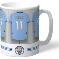 Personalised Manchester City FC Dressing Room Shirts Mug