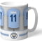 Personalised Manchester City FC Dressing Room Shirts Mug