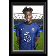 Personalised Chelsea FC Abraham Autograph Player Photo Framed Print