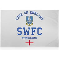 Personalised Sheffield Wednesday FC Come On England 8ft X 5ft Banner