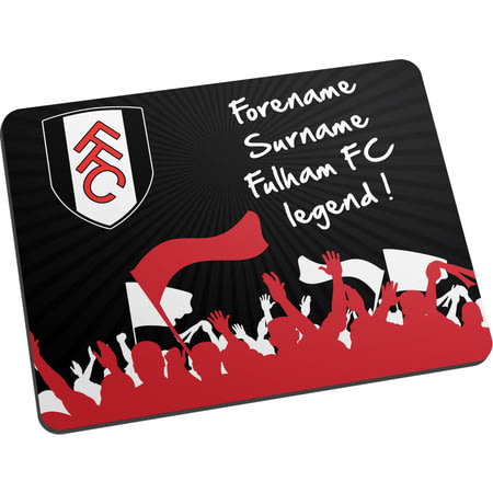 Personalised Fulham Legend Fabric Mouse Mat