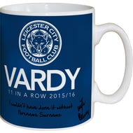 Personalised Leicester City FC Vardy 11 In A Row Mug