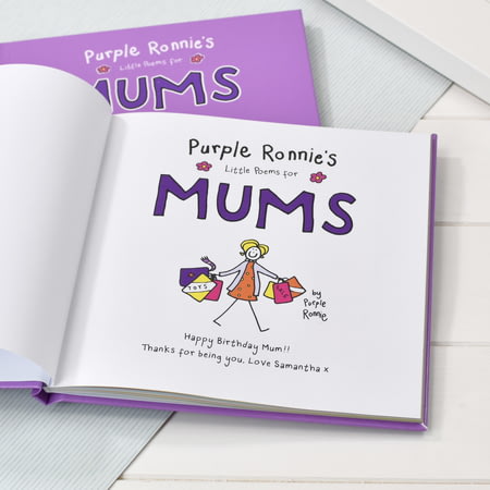 Personalised Purple Ronnie's Little Poems For Mums