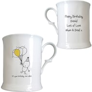 Personalised Chilli & Bubble's Birthday Half Pint Tankard