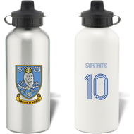 Personalised Sheffield Wednesday Retro Shirt Aluminium Sports Water Bottle