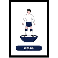 Personalised Tottenham Hotspur Player Figure A4 Framed Print