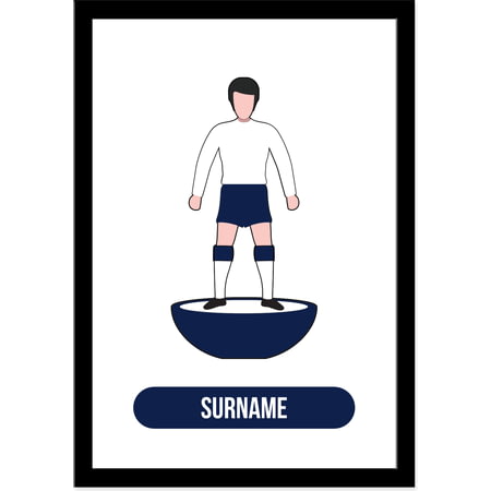 Personalised Tottenham Hotspur Player Figure A4 Framed Print
