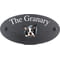 Personalised Boston Terrier Dog Motif Oval Slate House Sign Plaque 25x13cm