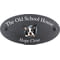 Personalised Boston Terrier Dog Motif Oval Slate House Sign Plaque 25x13cm