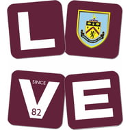 Personalised Burnley FC Love Coasters (x4)