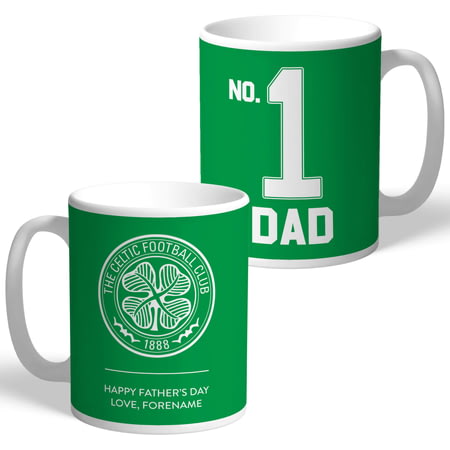 Personalised Celtic FC No.1 Dad Mug
