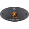 Personalised Dachshund Dog Motif Oval Slate House Sign Plaque 25x13cm