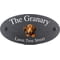 Personalised Dachshund Dog Motif Oval Slate House Sign Plaque 25x13cm