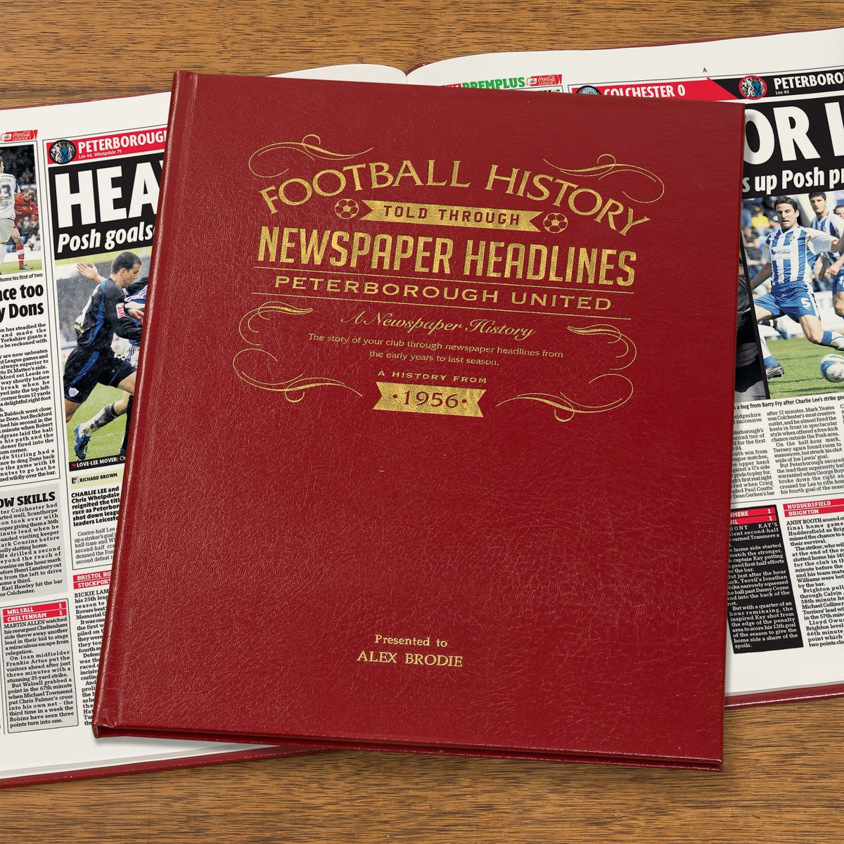 🎁Buy your Personalised Peterborough Newspaper Book from Go Find A Gift