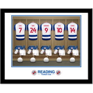 Personalised Reading FC Dressing Room Shirts Framed Print