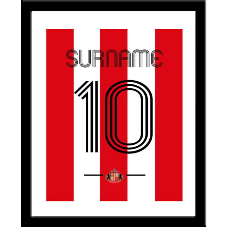 Personalised Sunderland AFC Retro Shirt Framed Print