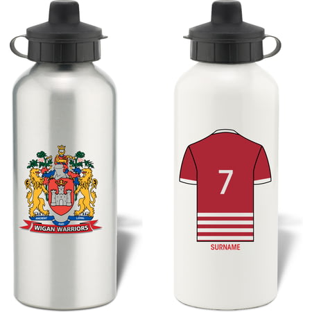 Personalised Wigan Warriors Aluminium Sports Water Bottle