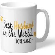 Personalised Wolves FC Best Husband In The World Mug