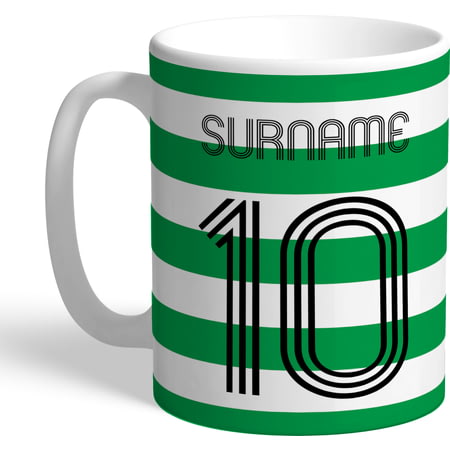 Personalised Celtic FC Retro Shirt Mug