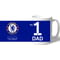 Personalised Chelsea FC No.1 Dad Fathers Day Mug