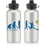 Personalised Leeds United FC Player Evolution Aluminium Sports Water Bottle