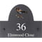 Personalised Blackbird Motif Slate House Name Or Number Plaque/Sign - 25x20cm