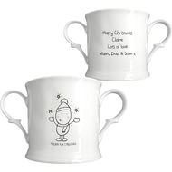 Personalised Chilli & Bubble's Christmas Ceramic Mug -Loving Cup