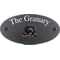 Personalised Newfoundland Dog Motif Oval Slate House Sign Plaque 25x13cm