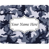 Personalised Army Grey Camouflage Design Mouse Mat