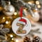 Personalised Gingerbread Initial Letter Christmas Ceramic Hanging Tree Decoration - 7cm