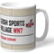 Personalised Leigh Centurions Leigh Sports Village Street Sign Mug