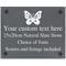 Personalised Butterfly Motif Slate Plaque/Sign With Wall Fixings - 25x20cm - Garden, Shed, House