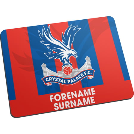 Personalised Crystal Palace Crest Badge Fabric Mouse Mat Pad