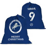Personalised Millwall FC FC Back Of Shirt Large Fabric Christmas Santa Sack
