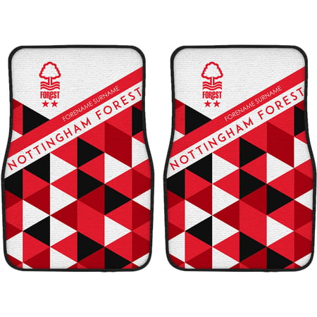 Personalised Nottingham Forest FC Patterned Front Car Mats