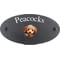 Personalised Poodle Dog Motif Oval Slate House Sign Plaque 25x13cm