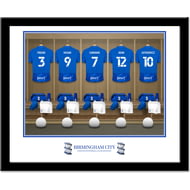 Personalised Birmingham City FC Dressing Room Shirts Framed Print