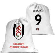 Personalised Fulham FC FC Back Of Shirt Large Fabric Christmas Santa Sack