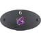 Personalised Lilac Flower Motif Oval Slate House Sign Plaque 25x13cm