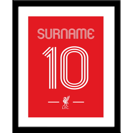 Personalised Liverpool FC Retro Shirt Framed Print