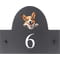 Personalised Pembroke Welsh Corgi Dog Motif Slate House Name or Number Plaque/Sign - 25x20cm