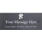 Personalised Rose Motif Natural Slate Sign Garden Plaque With Wall Fixings - 25x10cm