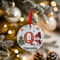 Personalised Snowman Initial A Ceramic Christmas Tree Decoration - 7cm