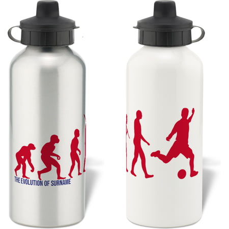 Personalised Stoke City Player Evolution Aluminium Sports Water Bottle