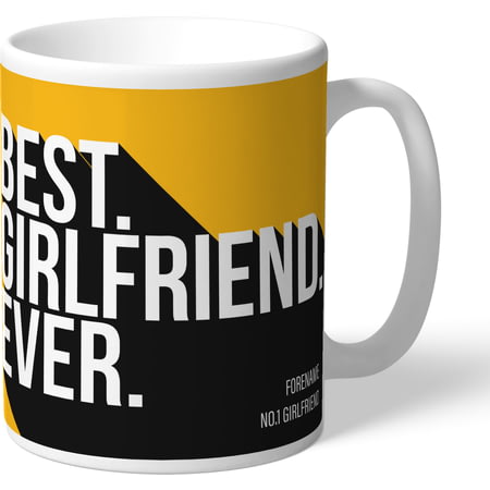 Personalised Wolves FC Best Girlfriend Ever Mug