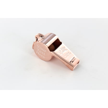 Personalised Engraved Hand Crafted Rose Gold Acme Thunderer 58.5 Whistle in Luxury Gift Box