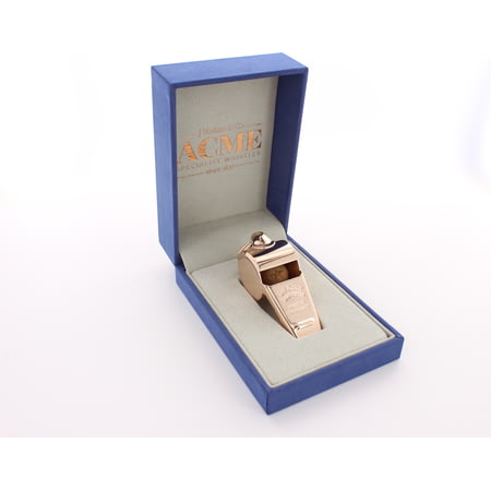 Personalised Engraved Hand Crafted Rose Gold Acme Thunderer 58.5 Whistle in Luxury Gift Box