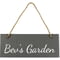 Personalised Engraved Hanging Rectangle Slate Plaque Sign - 25x10cm