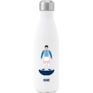 Personalised Huddersfield Town Player Figure Insulated Water Bottle - 500ml - White